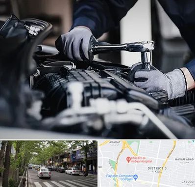 تعمیرکار خودرو در ظفر 