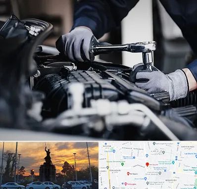 تعمیرکار خودرو در میدان حر