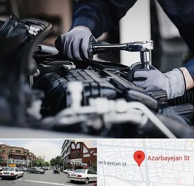 تعمیرکار خودرو در خیابان آذربایجان