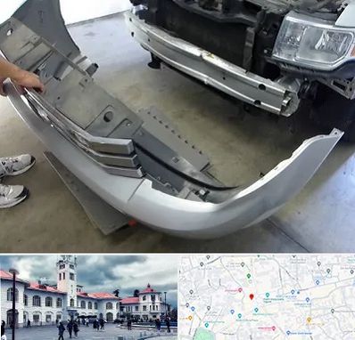 سپر سازی در میدان شهرداری رشت