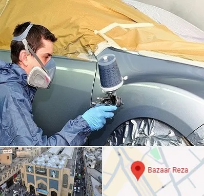 نقاشی خودرو در بازار رضا مشهد