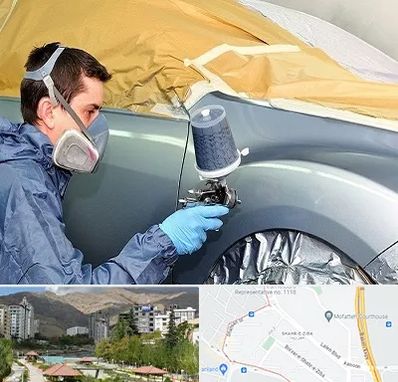 نقاشی خودرو در شهر زیبا