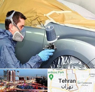 نقاشی خودرو در صادقیه 