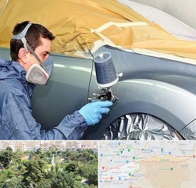 نقاشی خودرو در منطقه 13 تهران