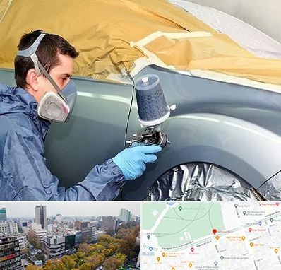 نقاشی خودرو در بلوار کشاورز