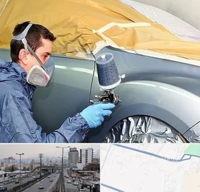 نقاشی خودرو در بلوار ارتش