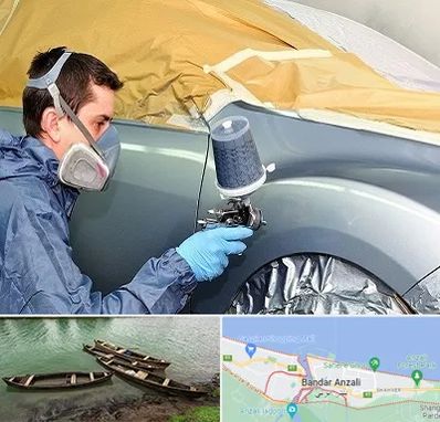 نقاشی خودرو در بندر انزلی