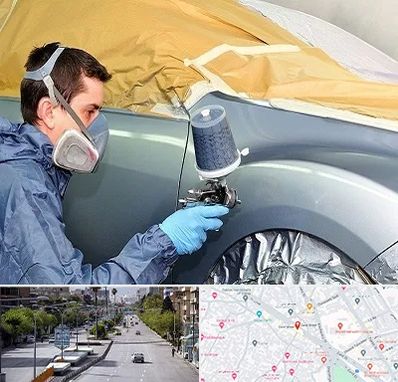 نقاشی خودرو در خیابان زند شیراز