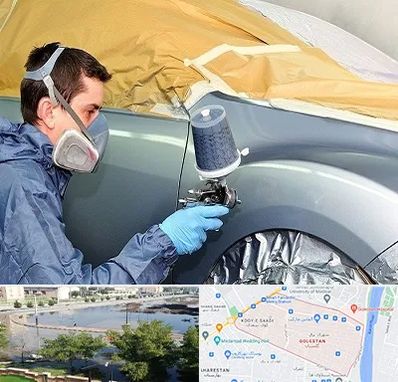 نقاشی خودرو در گلستان اهواز