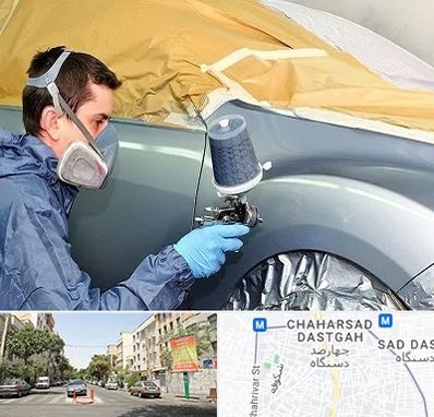 نقاشی خودرو در چهارصد دستگاه 