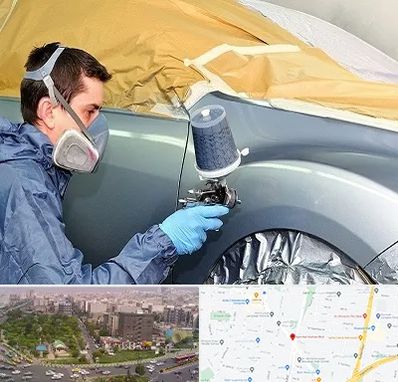 نقاشی خودرو در آیت الله کاشانی