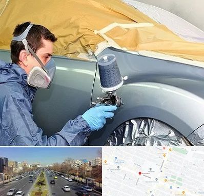 نقاشی خودرو در بلوار معلم مشهد