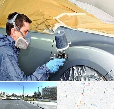 نقاشی خودرو در بلوار کلاهدوز مشهد