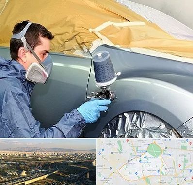 نقاشی خودرو در منطقه 19 تهران