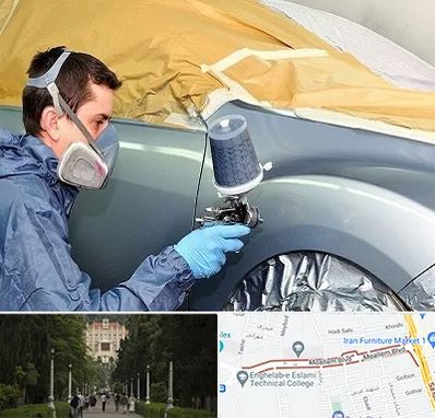 نقاشی خودرو در بلوار معلم رشت 