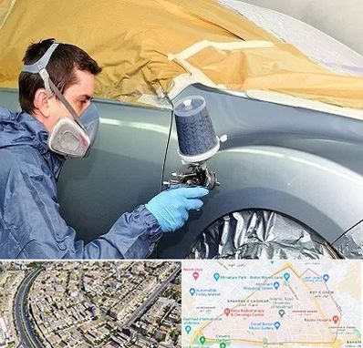 نقاشی خودرو در شهرک غرب مشهد