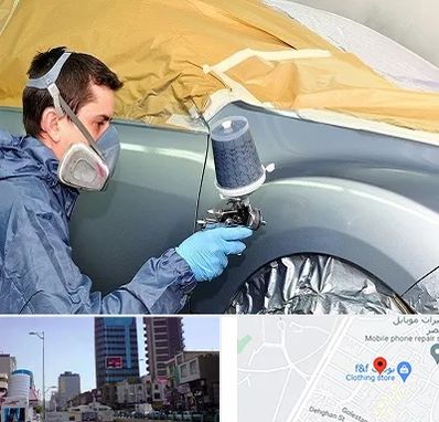 نقاشی خودرو در چهارراه طالقانی کرج