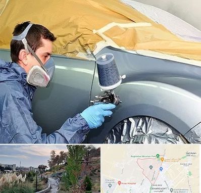 نقاشی خودرو در باغستان کرج