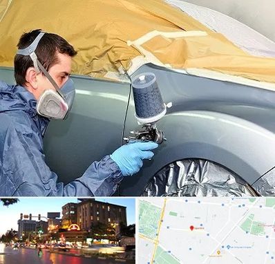 نقاشی خودرو در بلوار سجاد مشهد