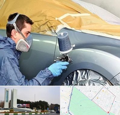 نقاشی خودرو در بلوار فلسیطین مشهد