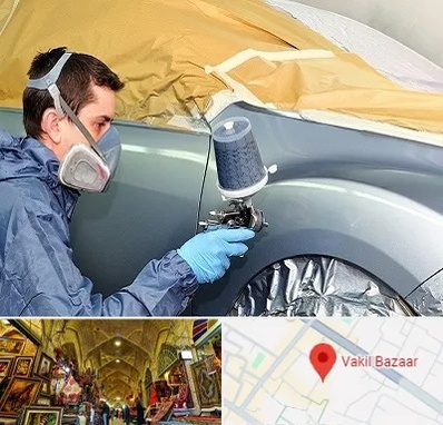 نقاشی خودرو در بازار وکیل شیراز