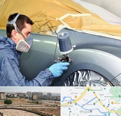 نقاشی خودرو در کوی وحدت شیراز