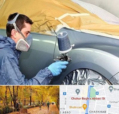 نقاشی خودرو در چهارباغ اصفهان