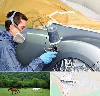 نقاشی خودرو در چمستان