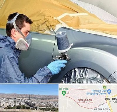 نقاشی خودرو در شهرک گلستان شیراز