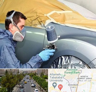 نقاشی خودرو در شهران 