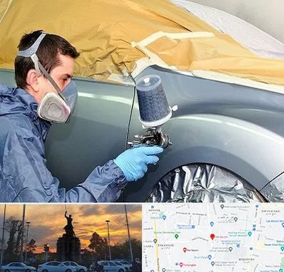 نقاشی خودرو در میدان حر