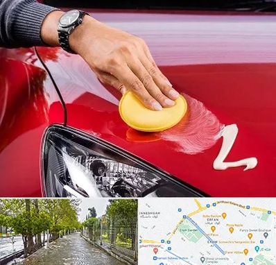 پولیش خودرو در خیابان ارم شیراز