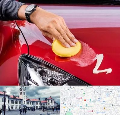 پولیش خودرو در میدان شهرداری رشت