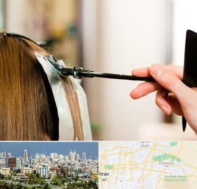 سالن رنگ مو در شرق تهران