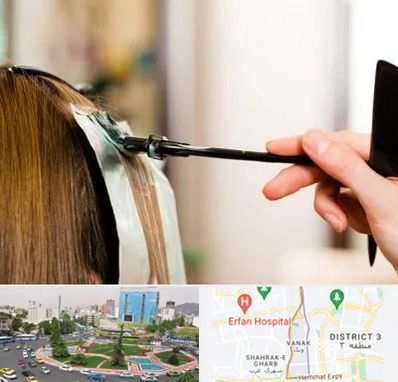 سالن رنگ مو در ونک تهران