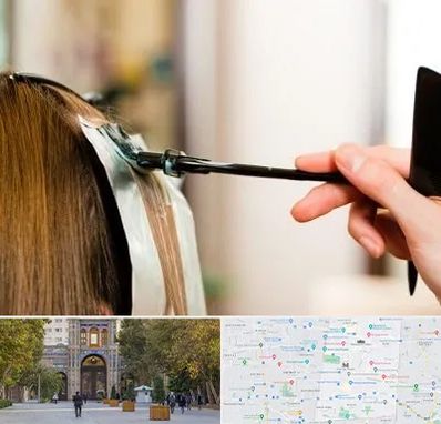 سالن رنگ مو در منطقه 12 تهران