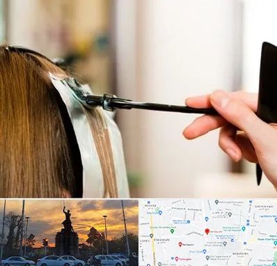 سالن رنگ مو در میدان حر