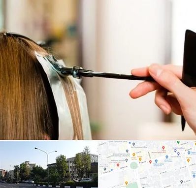 سالن رنگ مو در میدان کاج