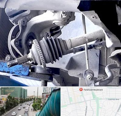 تعمیر جلوبندی در بلوار فرحزادی