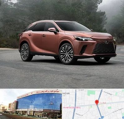 تعمیرگاه لکسوس در نصف راه تبریز