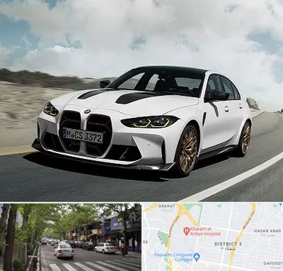 تعمیرگاه بی ام و در ظفر 