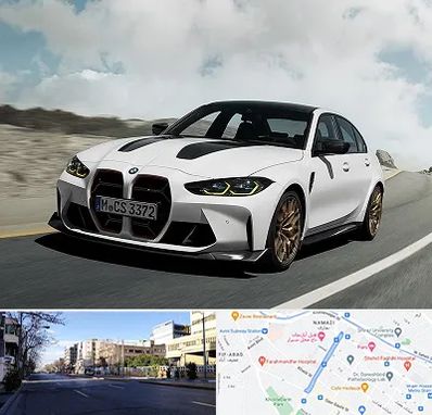 تعمیرگاه بی ام و در خیابان ملاصدرا شیراز