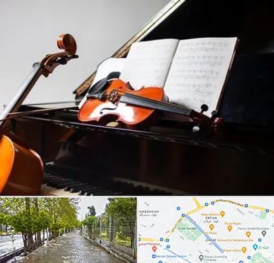 آموزشگاه موسیقی در خیابان ارم شیراز