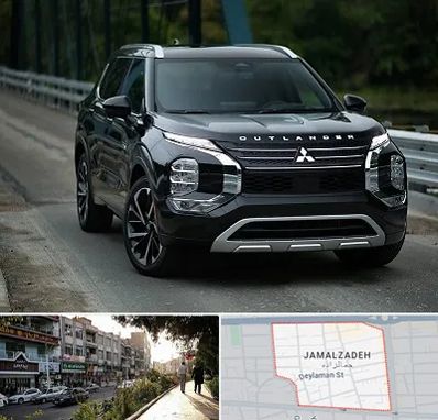 تعمیرگاه میتسوبیشی در خیابان جمالزاده