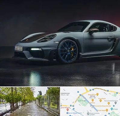 تعمیرگاه پورشه در خیابان ارم شیراز