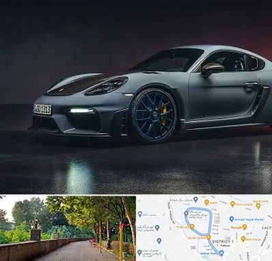 تعمیرگاه پورشه در فلکه گاز رشت