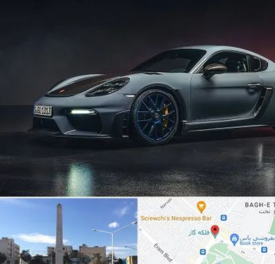 تعمیرگاه پورشه در فلکه گاز شیراز