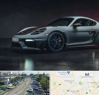 تعمیرگاه پورشه در جنوب تهران 