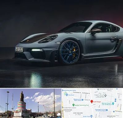 تعمیرگاه پورشه در کارگر جنوبی