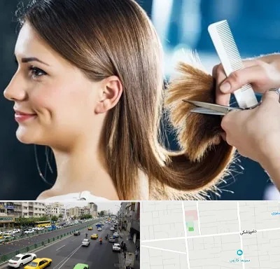 آرایشگاه کوتاهی مو در خیابان دامپزشکی